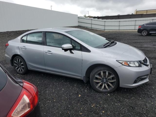 19XFB2F96FE083553 - 2015 HONDA CIVIC EXL SILVER photo 4