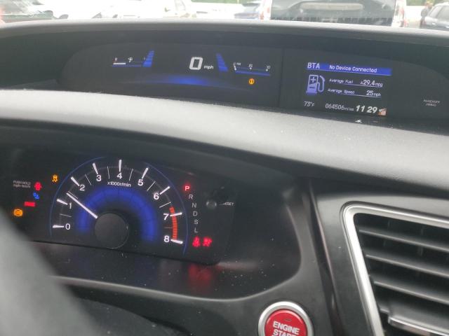 19XFB2F96FE083553 - 2015 HONDA CIVIC EXL SILVER photo 9