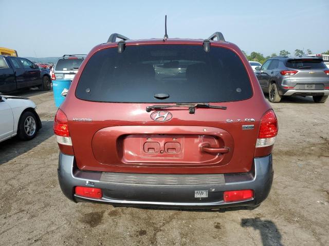 KM8SC13E75U913007 - 2005 HYUNDAI SANTA FE GLS RED photo 6