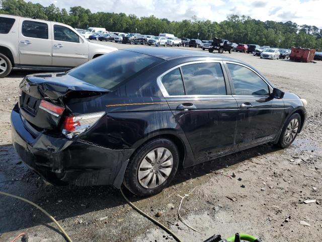 1HGCP2F38CA022611 - 2012 HONDA ACCORD LX BLACK photo 3