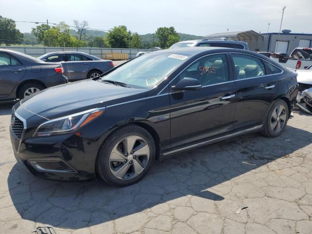 KMHE34L11HA058368 - 2017 HYUNDAI SONATA HYBRID BLACK photo 1