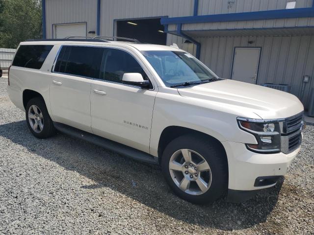 1GNSCJKC9FR705369 - 2015 CHEVROLET SUBURBAN C1500 LT WHITE photo 4