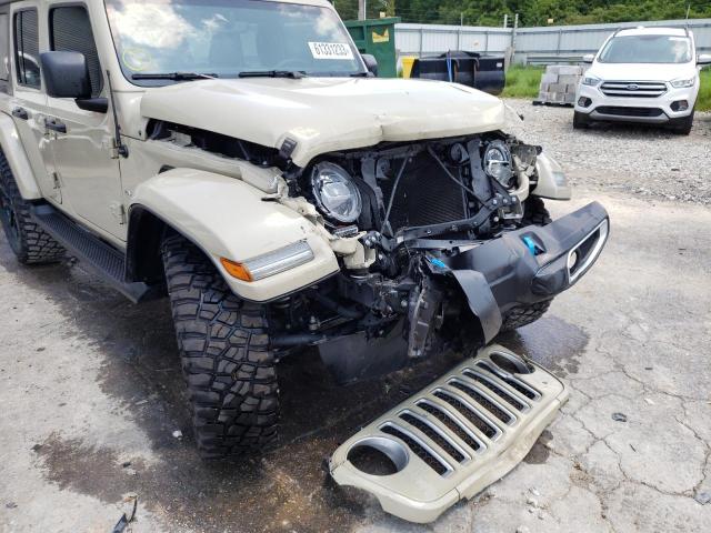 1C4JJXP62NW277175 - 2022 JEEP WRANGLER U SAHARA 4XE BEIGE photo 13