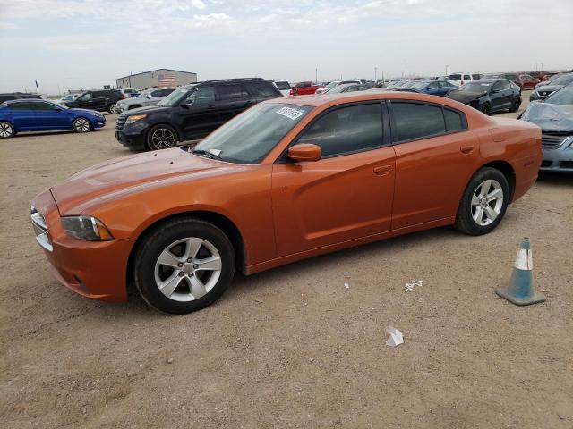 2B3CL3CG3BH527870 - 2011 DODGE CHARGER ORANGE photo 1