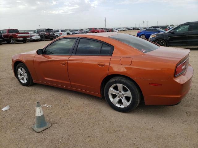 2B3CL3CG3BH527870 - 2011 DODGE CHARGER ORANGE photo 2