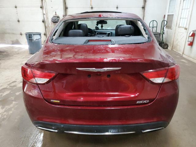 1C3CCCCG3GN187427 - 2016 CHRYSLER 200 C BURGUNDY photo 6