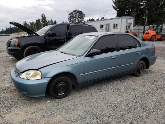 2HGEJ6614YH601300 - 2000 HONDA CIVIC BASE BLUE photo 1