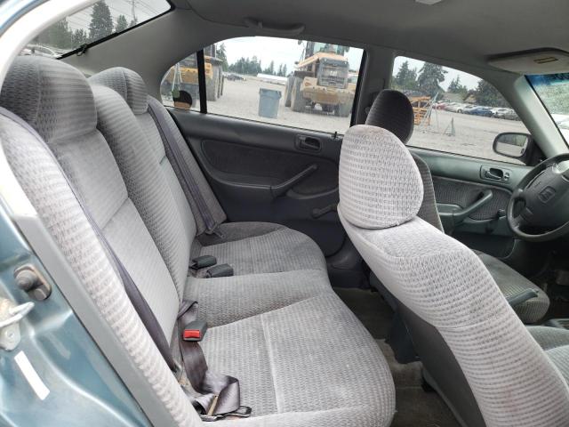 2HGEJ6614YH601300 - 2000 HONDA CIVIC BASE BLUE photo 10