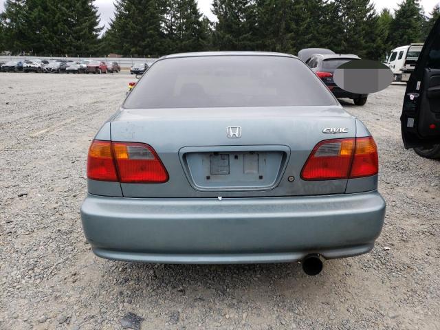 2HGEJ6614YH601300 - 2000 HONDA CIVIC BASE BLUE photo 6