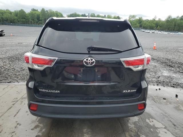 5TDJKRFH5FS105901 - 2015 TOYOTA HIGHLANDER XLE BLACK photo 6