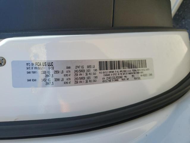 2C4RC1EG6JR352002 - 2018 CHRYSLER PACIFICA TOURING L PLUS WHITE photo 13