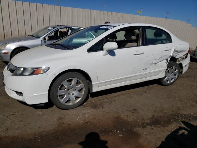 2HGFA1F53AH586613 - 2010 HONDA CIVIC LX WHITE photo 1