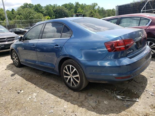 3VWDB7AJ7HM333734 - 2017 VOLKSWAGEN JETTA SE BLUE photo 2