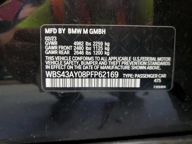 WBS43AY08PFP62169 - 2023 BMW M3 COMPETITION გრაფიტი ფოტო 13