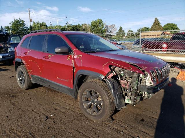 1C4PJMBS4HW639539 - 2017 JEEP CHEROKEE TRAILHAWK 栗色 照片 4