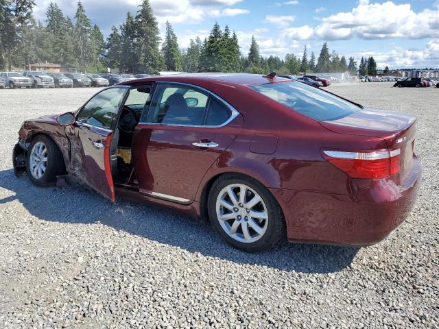 JTHBL46F475044565 - 2007 LEXUS LS 460 RED photo 2