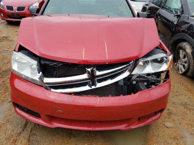 1C3CDZAB0DN753501 - 2013 DODGE AVENGER SE RED photo 9