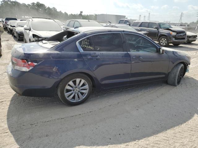 1HGCP2F84BA055762 - 2011 HONDA ACCORD EXL BLUE photo 3