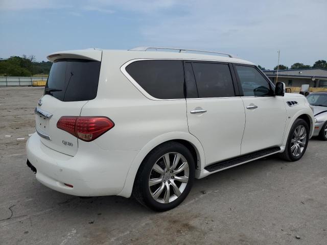 JN8AZ2NF7E9553321 - 2014 INFINITI QX80 WHITE photo 3