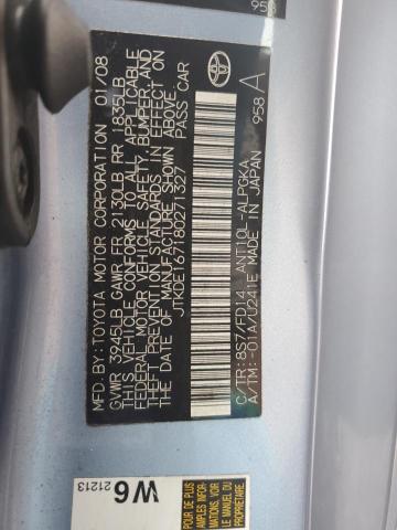 JTKDE167180271327 - 2008 TOYOTA SCION TC Mavi foto 13