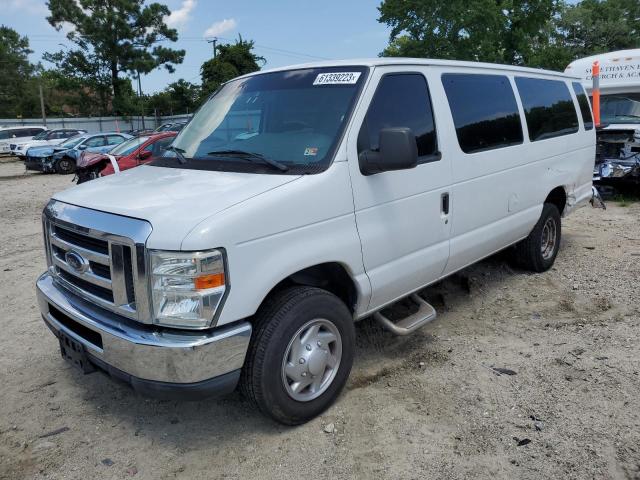 1FBSS3BL5DDA64548 - 2013 FORD ECONOLINE E350 SUPER DUTY WAGON WHITE photo 1