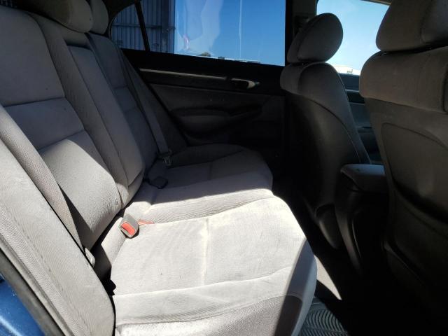 1HGFA16858L013963 - 2008 HONDA CIVIC EX Կապույտ լուսանկար 10