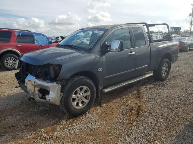 1N6AA06B14N515220 - 2004 NISSAN TITAN XE GRAY photo 1