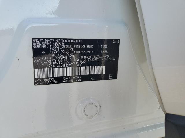 JTMZFREV4JJ182201 - 2018 TOYOTA RAV4 LE თეთრი ფოტო 13