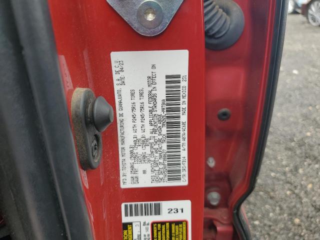 3TYAX5GNXPT080627 - 2023 TOYOTA TACOMA DOUBLE CAB 红色 照片 12