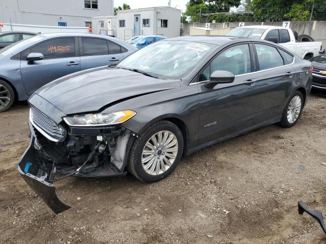 3FA6P0UU7GR337946 - 2016 FORD FUSION S HYBRID GRAY photo 1