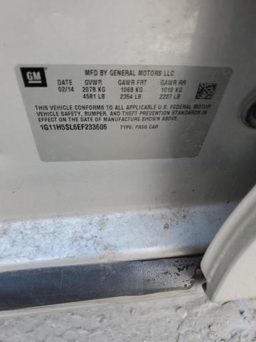 1G11H5SL6EF233606 - 2014 CHEVROLET MALIBU LTZ SILVER photo 12