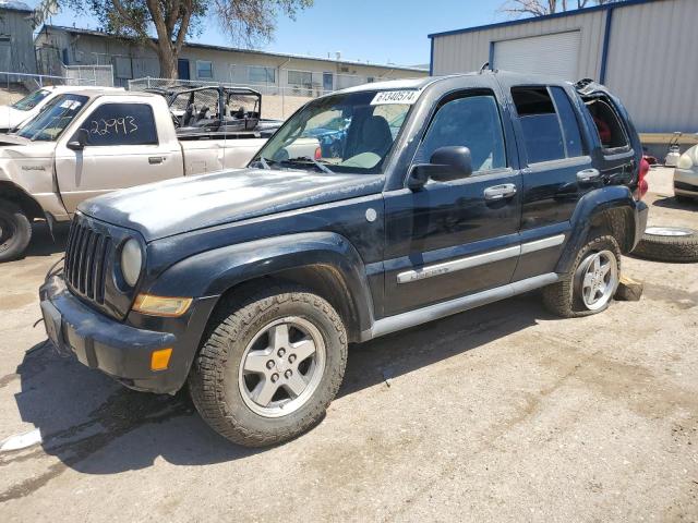 1J8GL38K45W639007 - 2005 JEEP LIBERTY RENEGADE BLACK photo 1