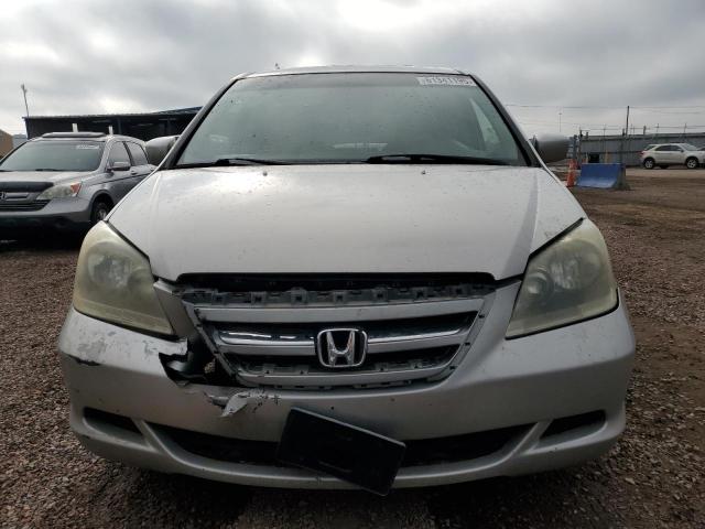 5FNRL387X5B041116 - 2005 HONDA ODYSSEY EXL SILVER photo 5