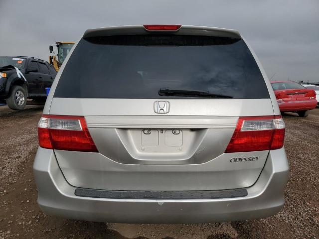 5FNRL387X5B041116 - 2005 HONDA ODYSSEY EXL SILVER photo 6