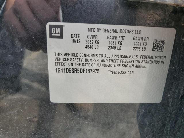 1G11D5SR5DF187975 - 2013 CHEVROLET MALIBU 1LT 石墨色 照片 12