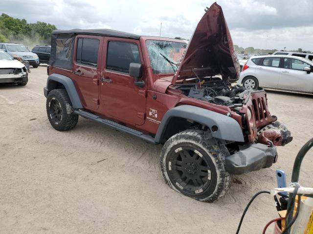 1J4GA39147L140662 - 2007 JEEP WRANGLER X BURGUNDY photo 4