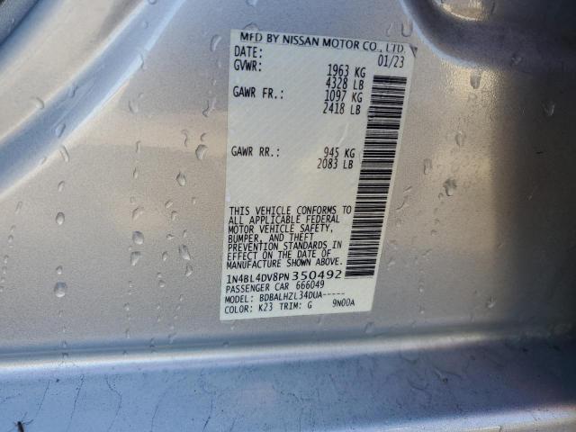 1N4BL4DV8PN350492 - 2023 NISSAN ALTIMA SV SILVER photo 12