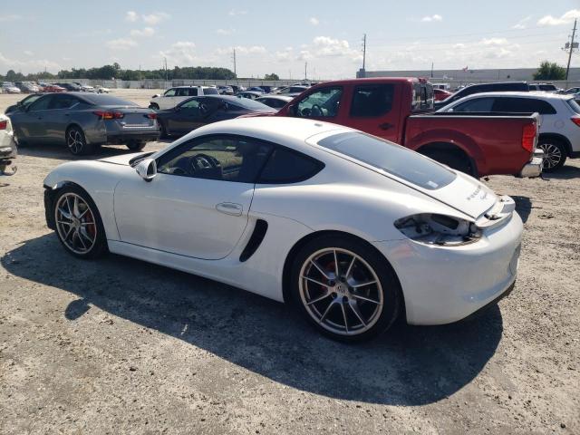 WP0AB2A86EK190123 - 2014 PORSCHE CAYMAN S WHITE photo 2