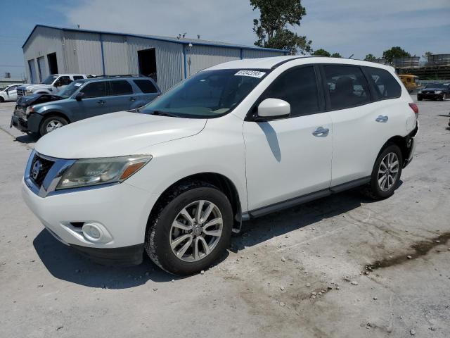 5N1AR2MN8DC652196 - 2013 NISSAN PATHFINDER S WHITE photo 1