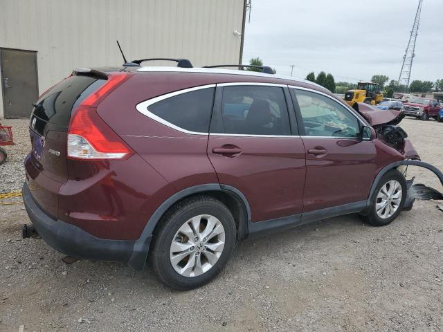 5J6RM4H71CL033753 - 2012 HONDA CR-V EXL MAROON photo 3