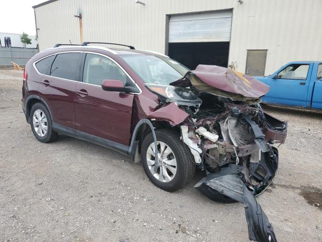 5J6RM4H71CL033753 - 2012 HONDA CR-V EXL MAROON photo 4