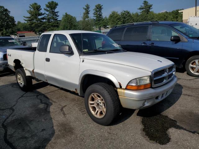 1D7HG42N84S564221 - 2004 DODGE DAKOTA SLT WHITE photo 4