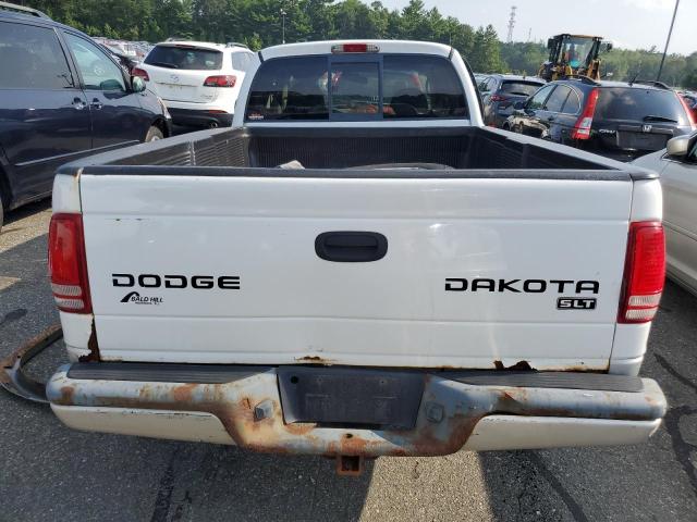 1D7HG42N84S564221 - 2004 DODGE DAKOTA SLT WHITE photo 6