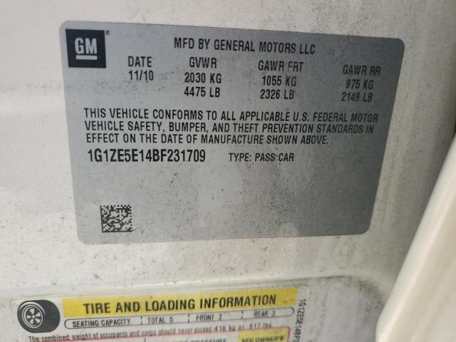 1G1ZE5E14BF231709 - 2011 CHEVROLET MALIBU LTZ Бежевий фото 12