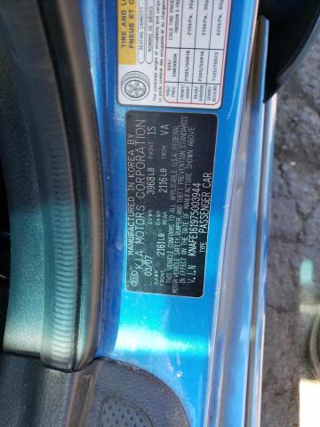 KNAFE161975003944 - 2007 KIA SPECTRA5 SX BLUE photo 12