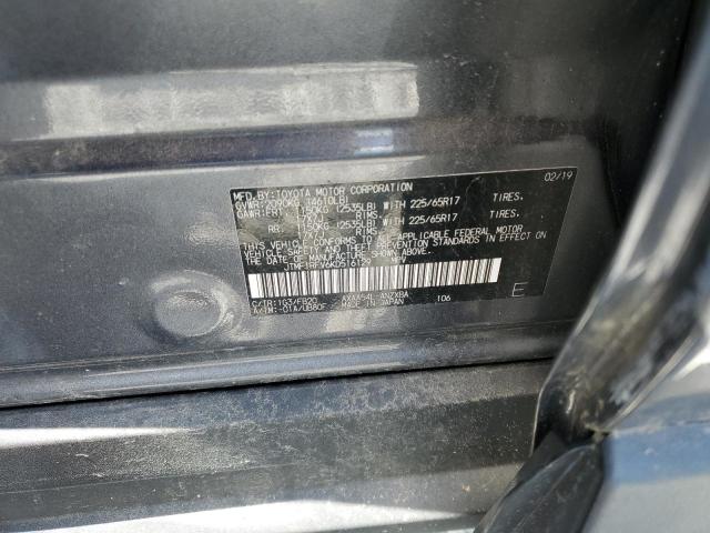 JTMF1RFV6KD516129 - 2019 TOYOTA RAV4 LE Szary zdjęcie 13