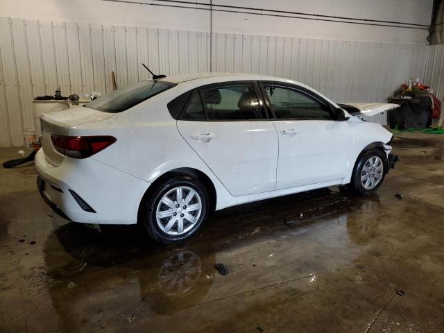 3KPA24AD7PE549901 - 2023 KIA RIO LX WHITE photo 3