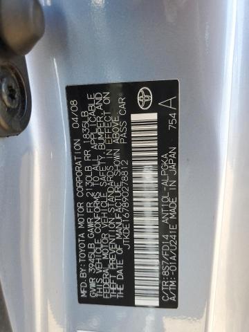 JTKDE167890278812 - 2009 TOYOTA SCION TC 蓝色 照片 12