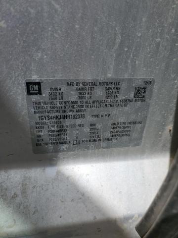 1GYS4HKJ4HR192378 - 2017 CADILLAC ESCALADE ESV LUXURY SILVER photo 13