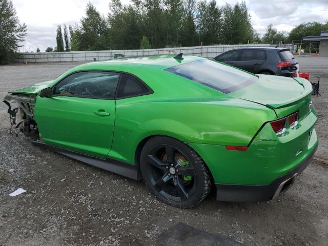 2G1FG1EDXB9142610 - 2011 CHEVROLET CAMARO LT GREEN photo 2